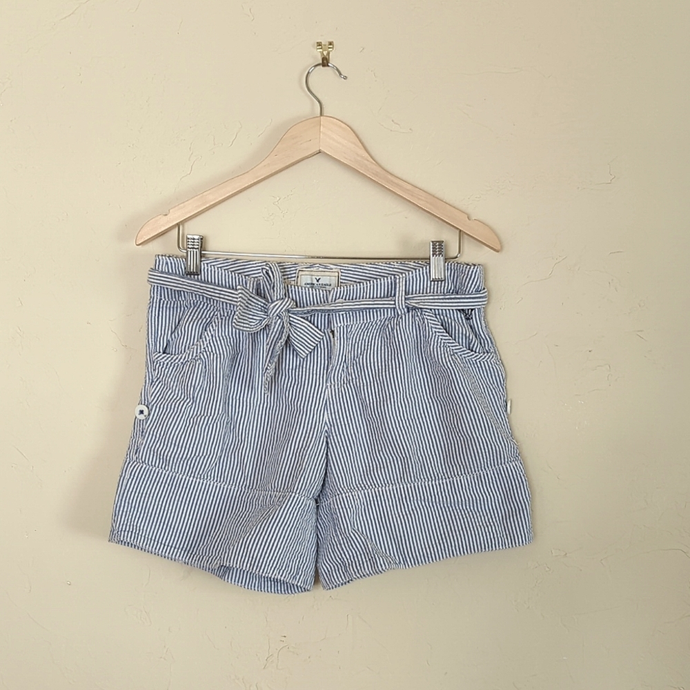 American Eagle Seersucker Shorts